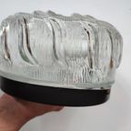 Vintage Plafondlamp Plafonnière Wandlamp Glas Organisch thumbnail 2