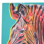 Offset Litho Naar Andy Warhol Grevy’S Zebra 201/2400 Pop Art Kunstdruk thumbnail 5