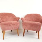 2 Roze Cocktail Stoeltjes | Nieuw Gestoffeerd Rib Artifort thumbnail 7