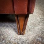 Vintage Schaapsleren Fauteuil Met Hoge Rug thumbnail 10