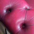 Rode Chesterfield Clubfauteuil thumbnail 12