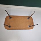 Vintage Houten Tafel Met Mozaïek Print . Aluminium Poten thumbnail 10