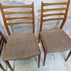 4 Vintage Stoelen Mid Century Jaren 60 Stoelen Retro Stoel thumbnail 7