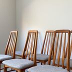 Zes Deens Vintage Houten Eetkamerstoelen Koefoed Hornslet thumbnail 12