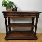 Antieke Frans Eiken Dressoir, Sitetable Opklapbaar thumbnail 2