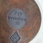 2 X Vintage Emalco Hapjespan Wit Emaillen Steelpan Gietijzer thumbnail 7