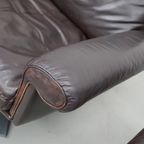 Vintage De Sede Ds-31 Draai Fauteuil In Bruin Leer thumbnail 12