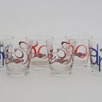 Set Of 6 Vintage Martini Glasses thumbnail 2