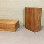 2 Rustieke Houten Salontafels Bijzettafels Nachtkastjes thumbnail 3