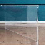 Lucite And Glass Coffee Table. thumbnail 7