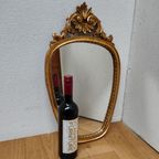 Vintage Brocante Rococo Barok Goudkleurige Spiegel Schouwspiegel 312 thumbnail 5