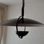 Futuristisch Strak Model 70-Er Jaren Skandinavisch Zwart Plafond Lamp Aan Trekveer thumbnail 11