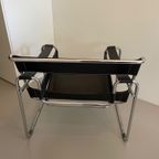 Marcel Breuer B3 Wassily Stoel Chair Fauteuil Zwart thumbnail 4