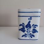 Viana Do Castelo. Portugees Keramiek. Handgeschilderde Voorraadpotten. 50-60 Blauw-wit thumbnail 2
