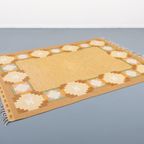 Vintage Doris Leslie Blau Collection Flat-weave Rug / Tapijt / Vloerkleed By Ingegerd Silow, Sweden thumbnail 5