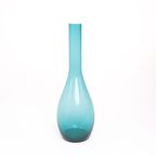 Grote Blauwe Scandinavische Glas Vaas thumbnail 3