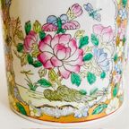 Vintage Chinese Handgeschilderde Theebus Porselein Pastel 1960’s thumbnail 5