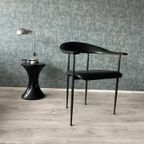 4X Vintage Fasem Leather P40 Chairs By Vegni & Gualtierotti thumbnail 18