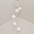 Vintage Cascade Hanglamp Met Wit Glazen Bollen, Minimalistisch Jaren 80 thumbnail 20