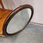 Vintage Manou Ronde Bamboe Spiegel Jaren 70 Spiegel thumbnail 5