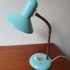 Mooie Vintage Blauwe Bureau Lamp Van Eurolux thumbnail 4