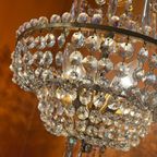 Murano Opaliserende Kristal Pegels Hanglamp Kroonluchter Kristal Vintage thumbnail 15