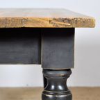 Grenen Boeren Tafel Met Oud Blad thumbnail 6