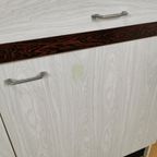 Vintage Mid Century Formica Keukenkast Wandkast Dressoir thumbnail 12