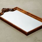 Mirror With Wooden Frame And Decorative Ornament thumbnail 2