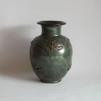 Roger Guerin Art Deco Earthenware Vase, Belgium, 1920S. thumbnail 5