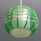 Green And White Scoubidou Pendant Lamp 1960S Ddr thumbnail 7