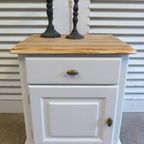 Mooi Set Van 2 Grote Witte Landelijke Lade Nachtkastjes thumbnail 9