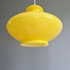 Vintage Gele Opaline Hanglamp, Jaren 70 thumbnail 3