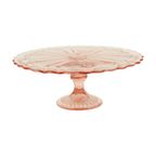 Art Deco Roze Taartschaal Taartschotel Depression Glass 28Cm thumbnail 9