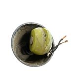 Vintage Witte Oranje Space Age Ufo Hanglamp / Luster thumbnail 6