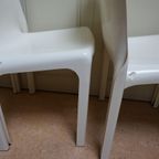 4 Witte Selene Stoelen Vico Magistretti Voor Artemide thumbnail 8