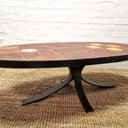 Vintage Franse Brutalist Salontafel Jean Jaffeux thumbnail 10