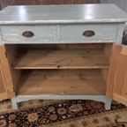 Lichtblauwe Kast, Commode thumbnail 6