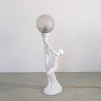 Jaren 70-80 Art Deco Tafellamp Vrouw -(nn43) thumbnail 12