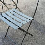 Set Van 4 Frans Metalen Tuin Klapstoelen thumbnail 6