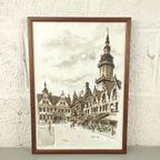 Tombeur - Aquarel - De Markt Van Veurne thumbnail 2