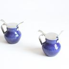 Rorstrand Porcelain Mustard Pots, Set Of Two. thumbnail 13