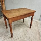 Antieke Tafel Bureau Met Stoel Landelijk thumbnail 6