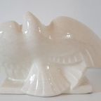 Antiek Beeld Lejan Le Jan Duiven Couple Beeld thumbnail 14