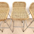 Vintage Rotan Rieten Buisframe Barkrukken Rohé Noordwolde thumbnail 10