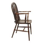 Antieke Houten Windsor Stoel Beuk Olm Wheel Back Chair 19De Eeuw thumbnail 5