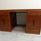 Vintage Eiken Bureau Amsterdamse School thumbnail 2