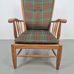 Vintage Scandinavische Beuk Fauteuil Mid Century ‘60 Japandi thumbnail 9