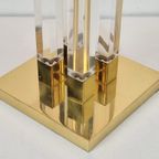 Vintage Plexiglas Tafellamp Messing Regency Lucite Brass ´70 thumbnail 8