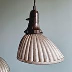 Lot De 3 Suspensions "Gal" En Verre Mercurisé, Années 1930 thumbnail 19